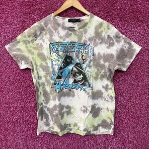 Def Leppard Hysteria Tie-Dye Graphic T-Shirt Medium
